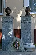Büsten von Alajos Erényi und seiner Ehefrau