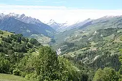 Blick von Riein nach Südwesten