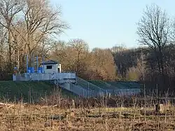 Luppewehr bei Kleinliebenau am Auslass des Flutpolders