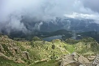 Blick vom Gipfel nach Osten