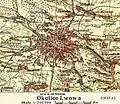 Karte mit der Umgebung Lembergs von 1937