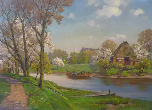 Frühling an der Lühe im Alten Land (1904)