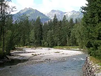 Grenzfluss Białka bei Łysa Polana