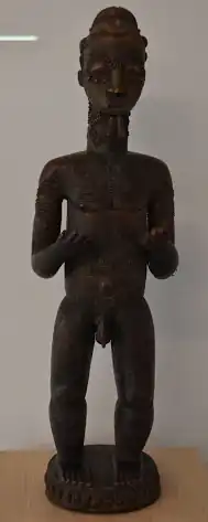 Skulptur Männliche Kultfigur der Baule ›blolo bian‹/›asie usu‹