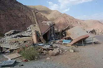 Erdbebenschäden in Talat N’Yaaqoub