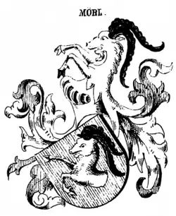 Wappen der Mörl in Siebmachers Wappenbüchern