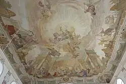 Deckenmalerei im Langhaus