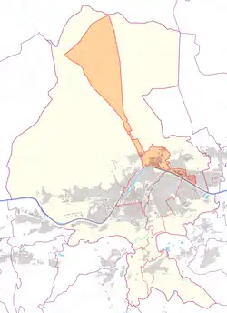 Österreichkarte, Position von Mühlau hervorgehoben