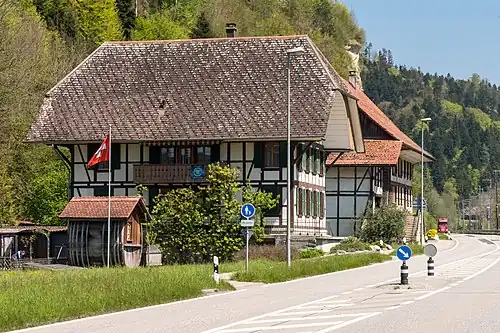 Mühlestöckli und Mühle in Ramsei, Schweiz