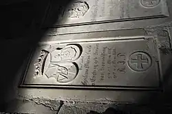 Grabstein von Maria Luise von Enzberg, geborene Leoprechting (1826–1886)