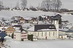 Pfarrkirche Mühlrüti im Winter