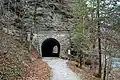 Mühlwehrsteintunnel an der alten Trasse zwischen Obertraun und Bad Aussee