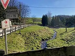 Müllemicher Bach an der Ortseinfahrt