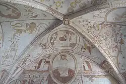 Chorgewölbe und Chorostwand