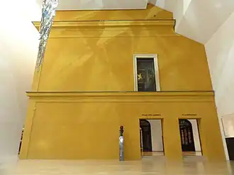 Teil der historischen Villa, die vom Neubau eingefasst wird.