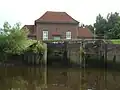 Schöpfwerk Münsterdorf, über das der Breitenburger Kanal in die Stör entwässert