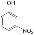 Struktur von m-Nitrophenol