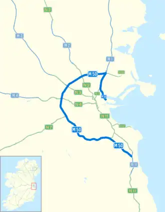 Verlauf der M50