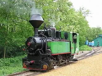 Lokomotive Andras der Széchenyi-Museumsbahn