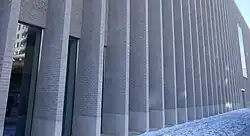 Detail Lamellenfassade der Nordseite