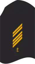 Ärmelabzeichen am Hemd, dunkelblau für Marineuniformträger (Verwendungsreihe 10er Seemännischer Dienst)