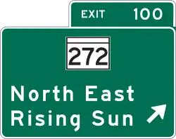 Ausfahrtstafel (Maryland)