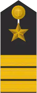 Schulterklappe eines Korvettenkapitäns (Truppendienst)