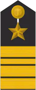 Schulterklappe eines Fregattenkapitäns (Truppendienst)