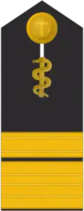 Schulterklappe für Marineuniformträger (Humanmediziner).