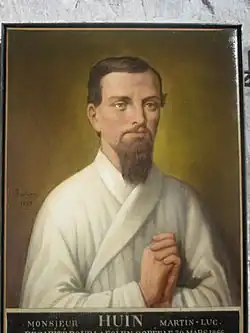 Priester Huin, Heiligenbild
