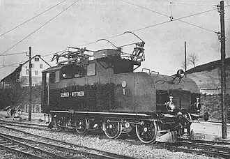 Lok Nr. 1 nach dem Umbau zur Wechselstromlokomotive