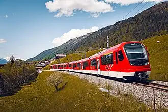 Doppeltraktion der ABeh 8/12 im Goms