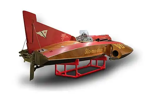 Slo-Mo-Shun&nbsp;IV war das letzte durch einen Propeller angetriebene Boot, das den absoluten Geschwindigkeitsweltrekord auf dem Wasser aufstellte.
