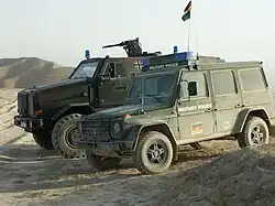 DINGO I und Wolf SSA (Sonderschutz-Ausstattung) Einsatzfahrzeuge