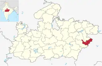 Lagekarte des Distrikts