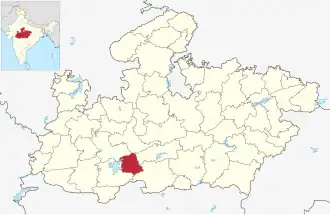 Lagekarte des Distrikts