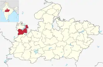 Lagekarte des Distrikts