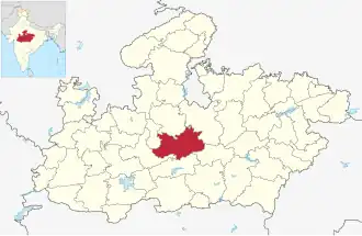 Lagekarte des Distrikts