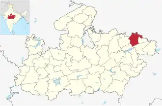 Lagekarte des Distrikts