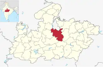 Lagekarte des Distrikts