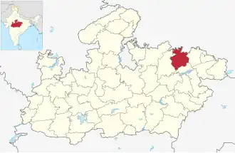 Lagekarte des Distrikts