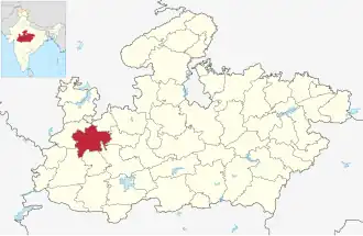 Lagekarte des Distrikts