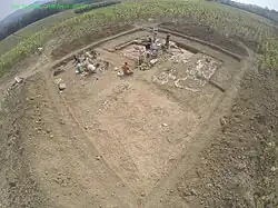 Bild der Ausgrabung Molino San Vincenzo im Jahr 2015