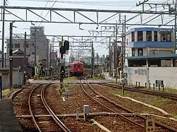 Einfahrt in den Bahnhof Chiryū