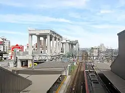 Ansicht der Viadukt-Baustelle im Jahr 2021