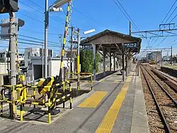 Ansicht des Mittelbahnsteigs