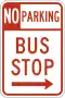 Nicht parken – Bus stoppt hier