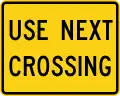 Zeichen W10-14aP Nächsten Bahnübergang verwenden (Zusatzschild für W10-5)