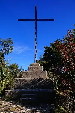 Das Gip­fel­kreuz auf dem Mon­te Cas­tello