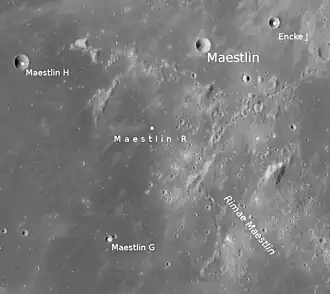 Maestlin und Rimae Maestlin (LROC-WAC)